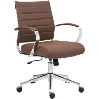 Silla de Oficina EVERY en Tela color Marrón