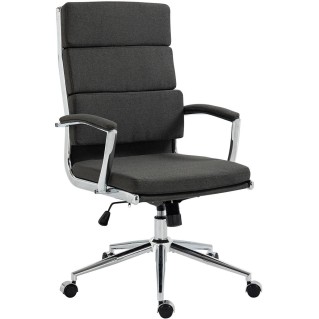 Silla de Oficina TODRA, en Tela, Color Gris oscuro