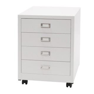 Archivador DONY 4 CAJONES, 40x41x55 cm, en Acero Blanco