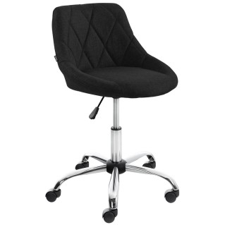 Taburete de Oficina DOVER TELA, color Negro