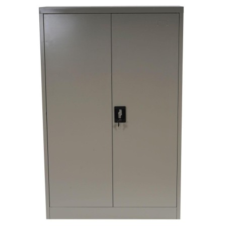 Armario archivador metálico EDIT 2 PUERTAS 140x80x40 cm. Gran capacidad de almacenaje y máxima robustez, color gris