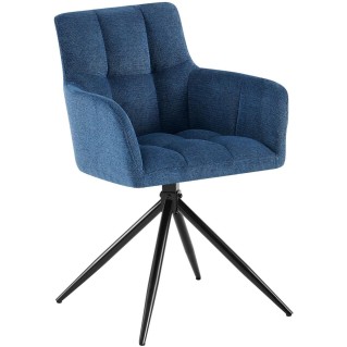 Silla de Confidente KEMP en Tela color Azul