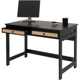 Mesa de escritorio ORBIT, en madera color negro