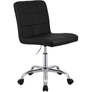 Silla de Oficina CLIP en Piel sintética color Negro