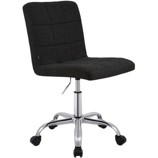 Silla de Oficina CLIP en Tela color Gris Oscuro