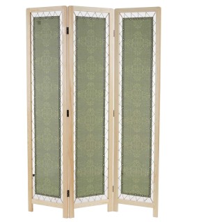 Biombo JOKUL, 170x120x2cm, estructura de madera y tapizado de tela
