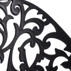 Silla de Confidente DENALI con estructura metálica apilable y exclusivo diseño en color negro