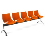 Bancada para recepción 5 asientos AMIR, naranja
