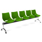Bancada para recepción 5 asientos AMIR, verde