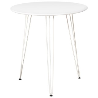 Mesa de Reuniones MIRTA, Dimensiones Ø70x75 cm, color Blanco