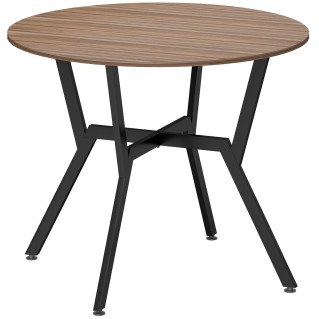 Mesa de Reuniones ASLAN, 90X90X76 cm, en Madera color Marrón