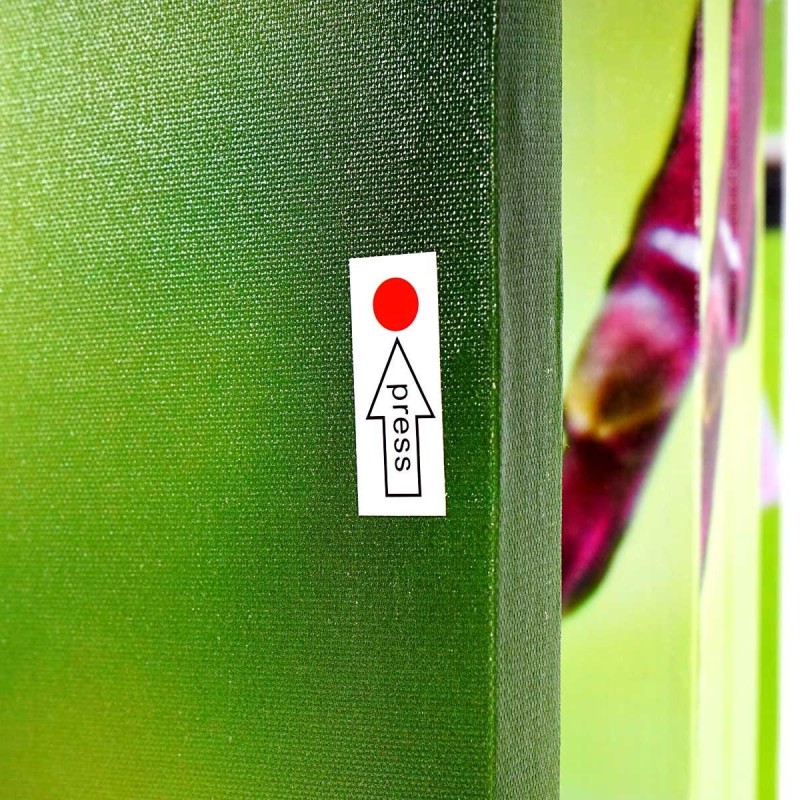 Biombo LED estilo FLORES, 180x160x2,5cm, estructura de madera de haya con tapizado de tela en poliester