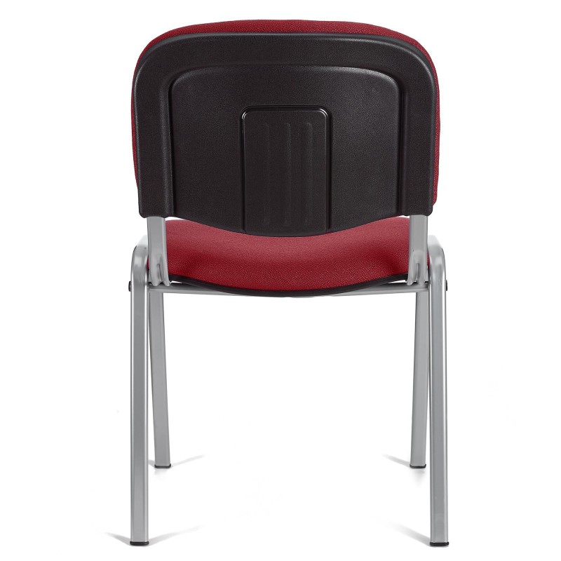 Silla de Confidente MOBY BASE, Color Negro y Patas Grises