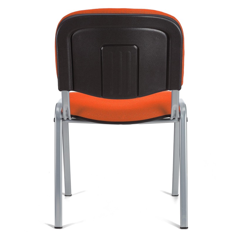 Silla de Confidente MOBY BASE, Color Negro y Patas Grises