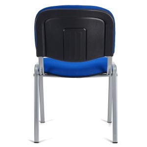 Silla de Confidente MOBY BASE, Color Negro y Patas Grises