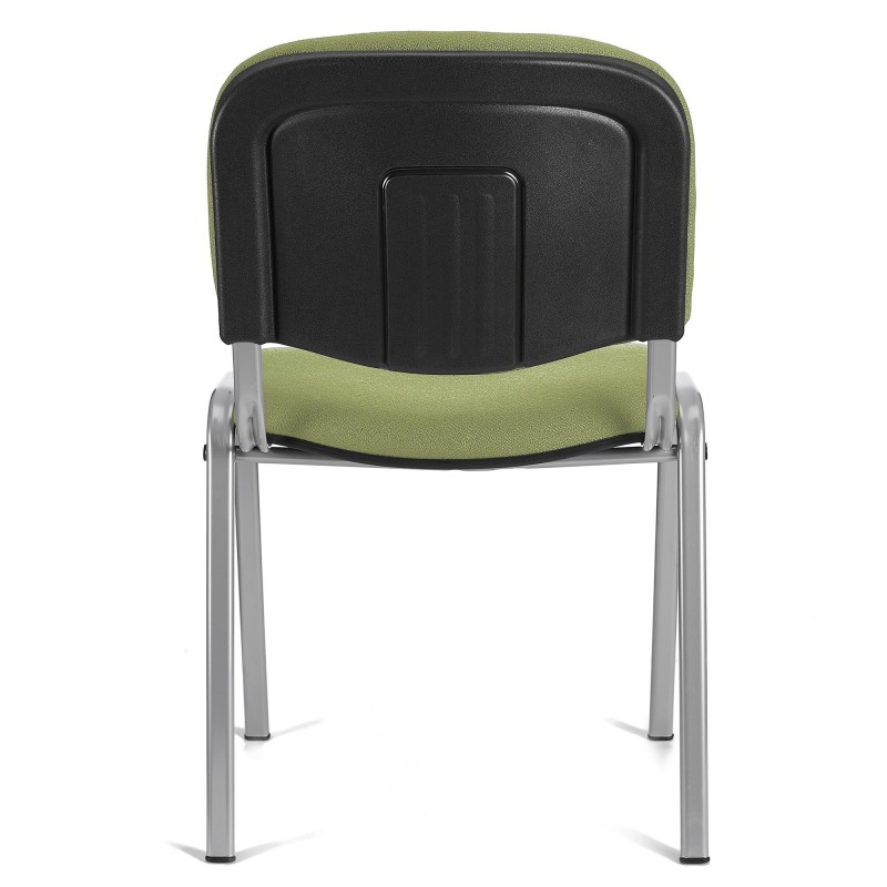 Silla de Confidente MOBY BASE, Color Negro y Patas Grises