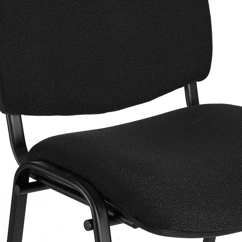 Silla de Confidente MOBY BASE, Cómoda y Práctica, Precio Increible, Color Negro y Patas Negras