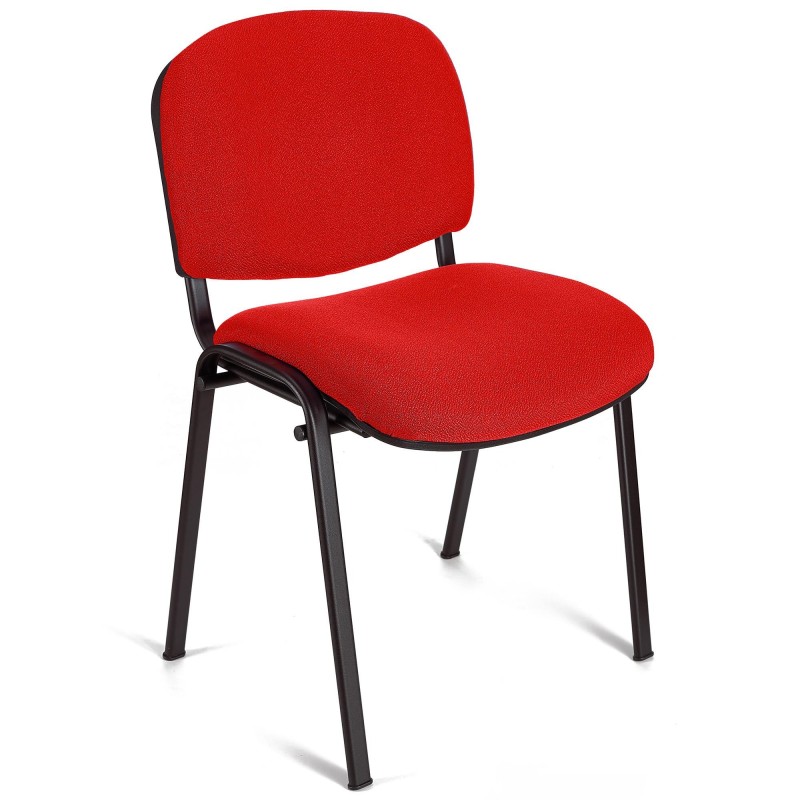 Lote 5 Sillas de confidente MOBY BASE en bonito color negro