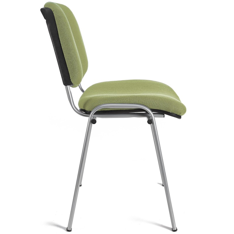 Lote 5 sillas de confidente MOBY BASE en negro y patas gris