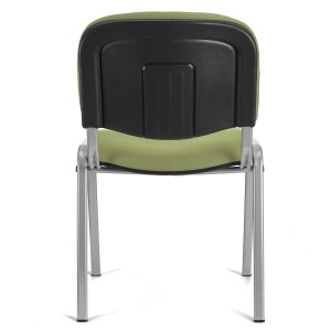 Lote 5 sillas de confidente MOBY BASE en negro y patas gris