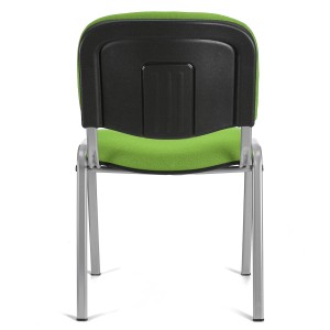 Lote 5 sillas de confidente MOBY BASE en negro y patas gris