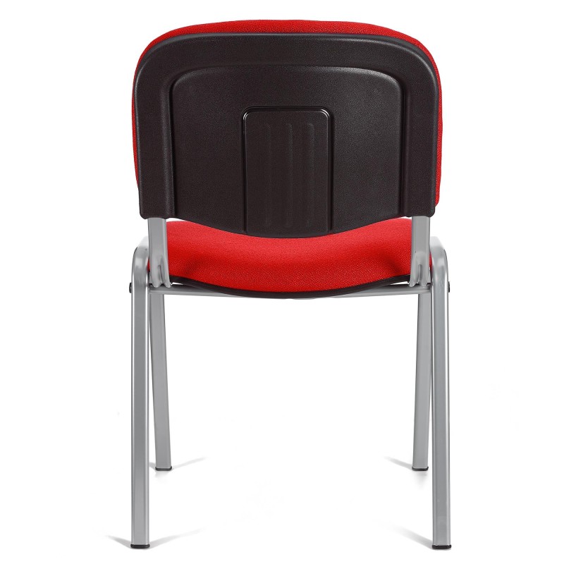 Lote 5 sillas de confidente MOBY BASE en negro y patas gris