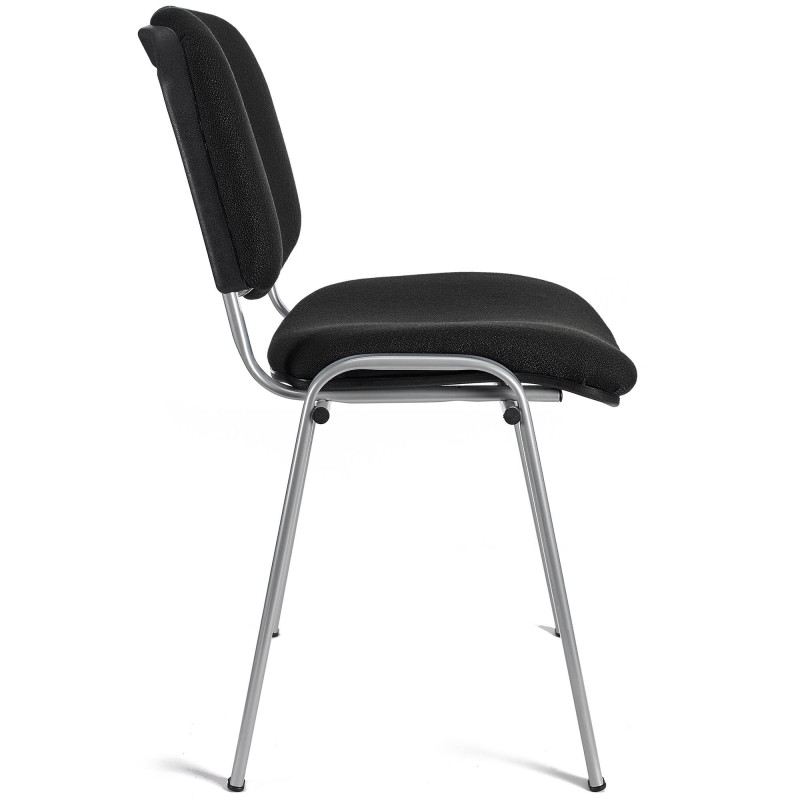 Lote 5 sillas de confidente MOBY BASE en negro y patas gris