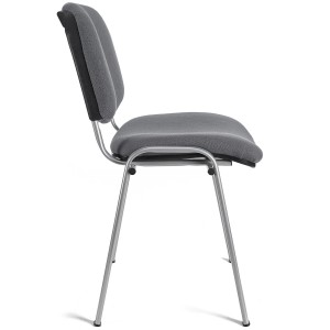 Lote 5 sillas de confidente MOBY BASE en negro y patas gris