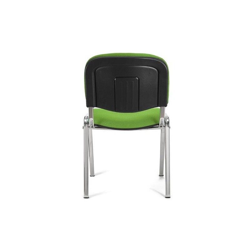 Lote 5 sillas de confidente MOBY BASE en negro y patas cromadas