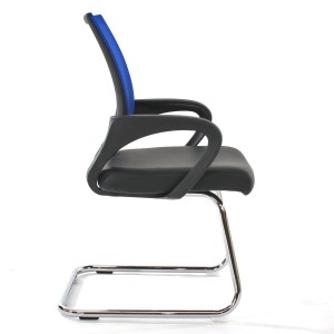 Lote 2 sillas confidente ergonómicas SEUL NET, malla/piel negro