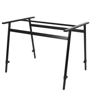 Mesa de reuniones ALBURI ajustable en acero, blanco, 240x160cm