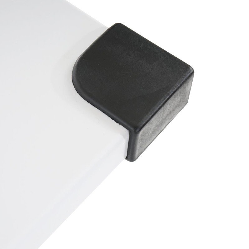 Mesa de reuniones ALBURI ajustable en acero, blanco, 240x160cm