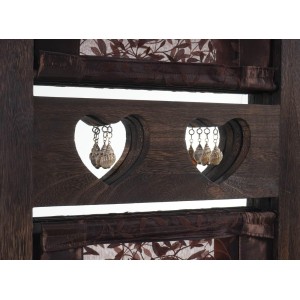 Biombo HADAR, 170x160x2cm, estructura de madera color marrón