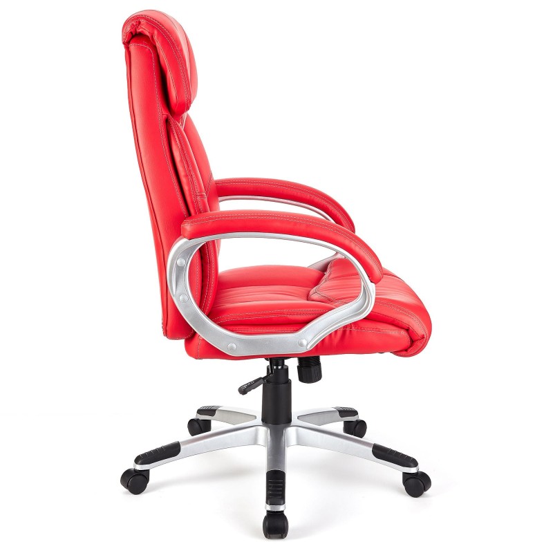 Sillón de oficina SANTIAGO acolchada, uso 8h, negro