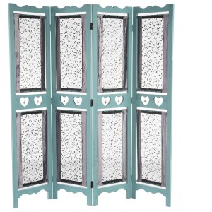 Biombo HADAR, 170x160x2cm, estructura de madera color gris