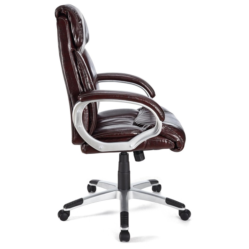 Sillón de oficina SANTIAGO acolchada, uso 8h, negro