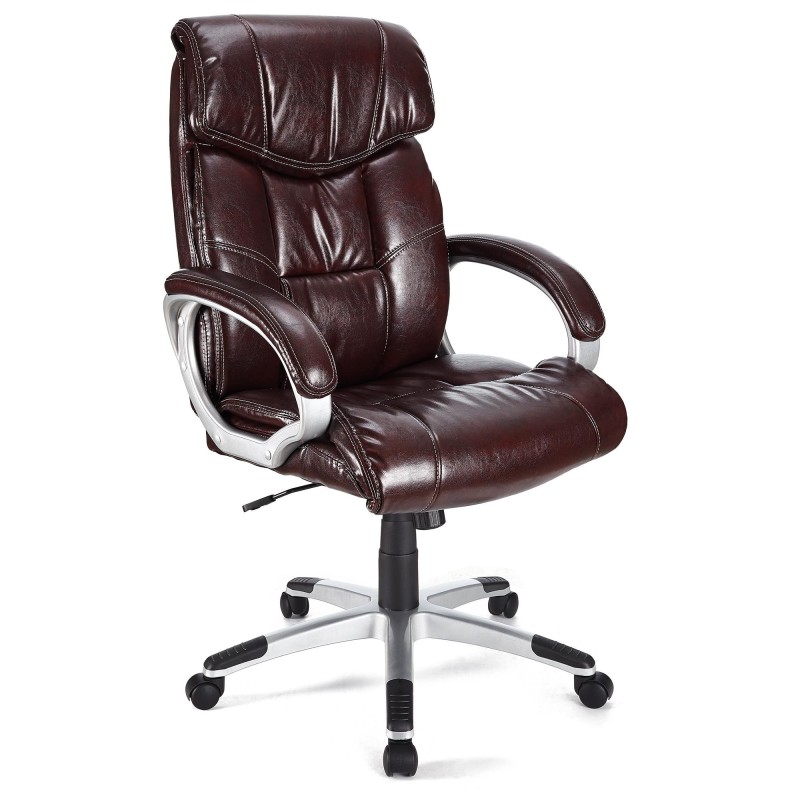 Sillón de oficina SANTIAGO acolchada, uso 8h, negro