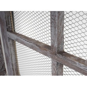 JANLI, 177x182x20cm, estructura de madera decapada estilo vintage