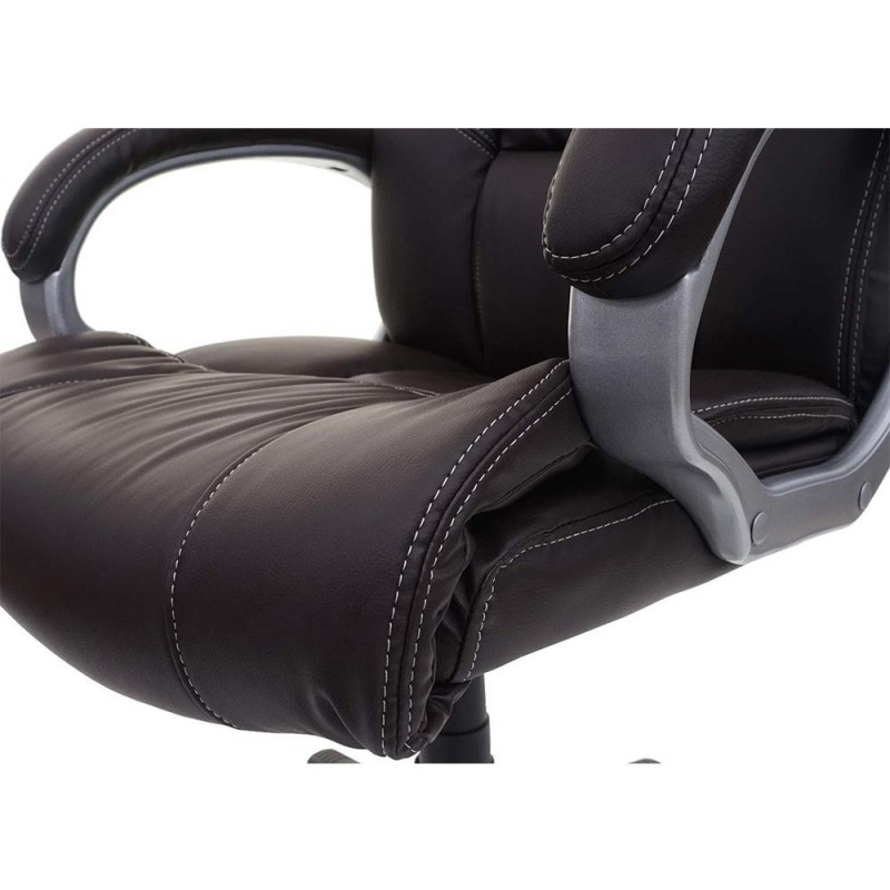 Sillón de oficina SANTIAGO acolchada, uso 8h, negro