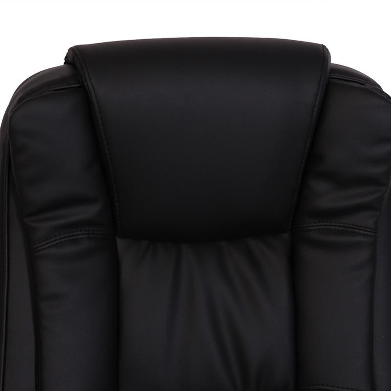 Silla de confidente ergonómica SALOME acolchada, piel negra