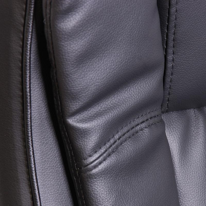 Silla de confidente ergonómica SALOME acolchada, piel negra