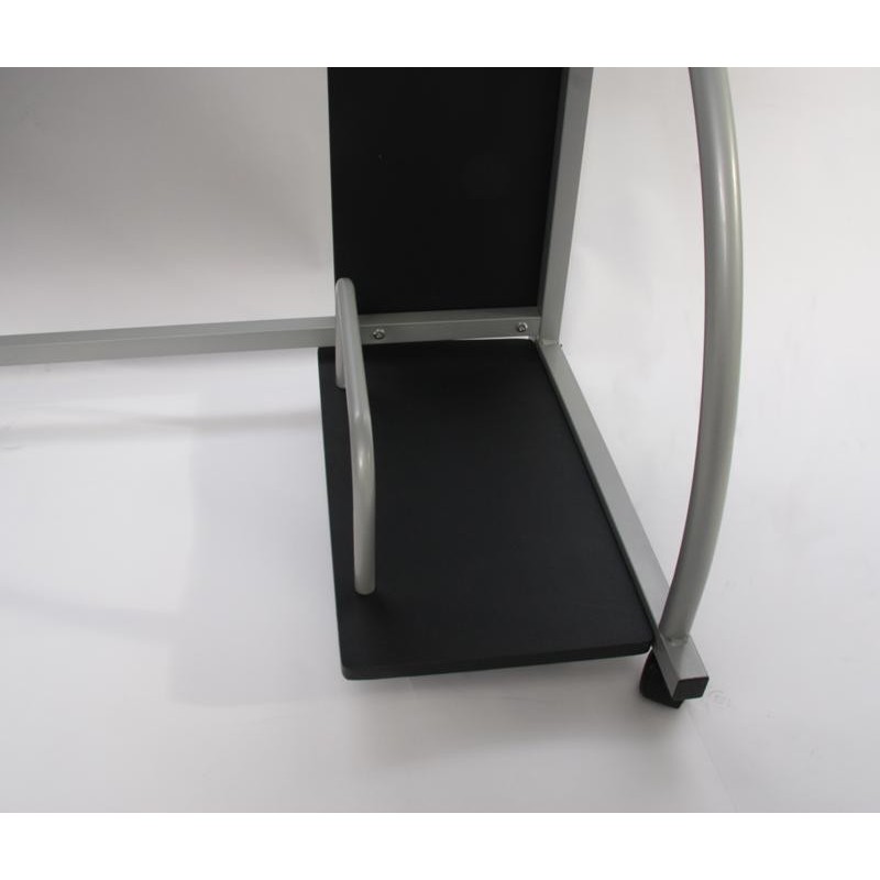 Mesa de ordenador OHIO PRO, bandeja teclado, negra, 115x55