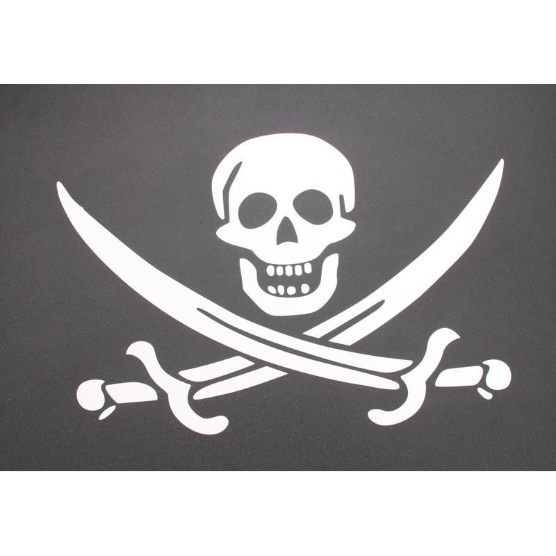 Mesa de ordenador OHIO PRO II, bandeja teclado, piratas, 115x55