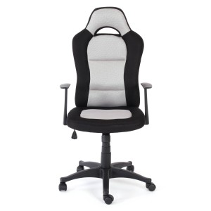 Silla ordenador IMOLA acolchada y transpirable, negro/gris