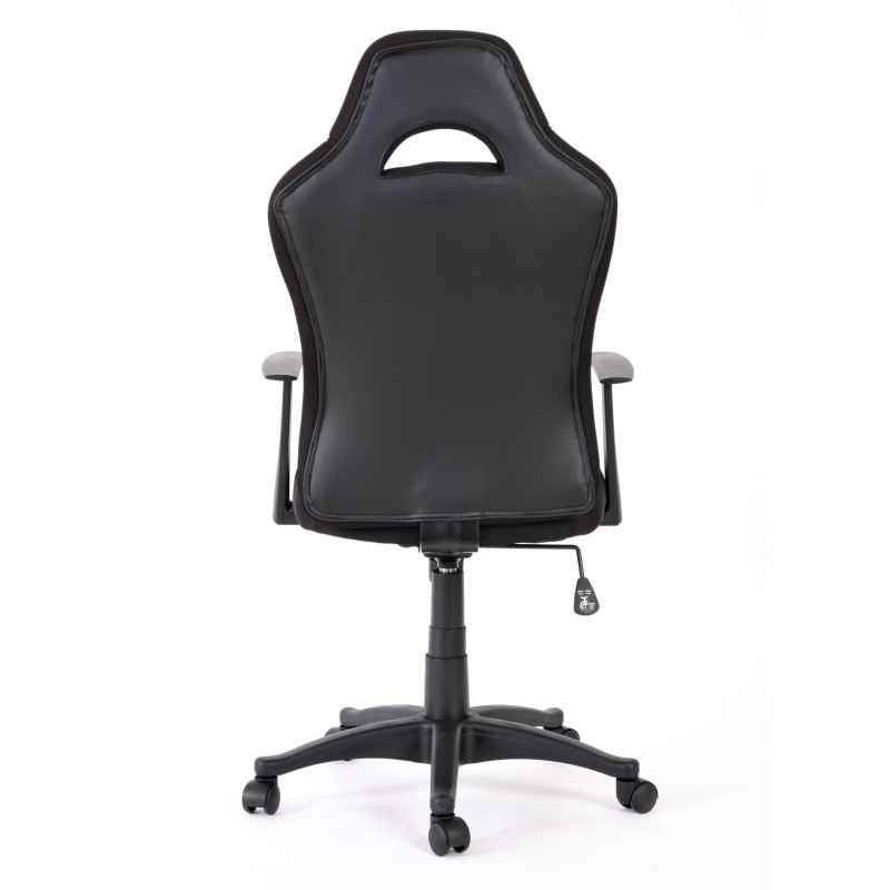 Silla ordenador IMOLA acolchada y transpirable, negro/gris