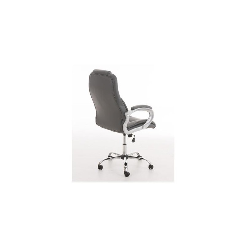 Sillón de oficina BOSTON, Gran acolchado, resistente hasta 150kg, base metálica, en negro