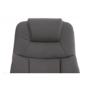 Sillón de oficina BOSTON, Gran acolchado, resistente hasta 150kg, base metálica, en negro