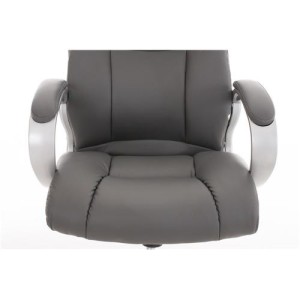 Sillón de oficina BOSTON, Gran acolchado, resistente hasta 150kg, base metálica, en negro