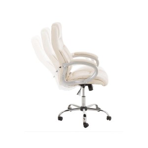 Sillón de oficina BOSTON, Gran acolchado, resistente hasta 150kg, base metálica, en negro