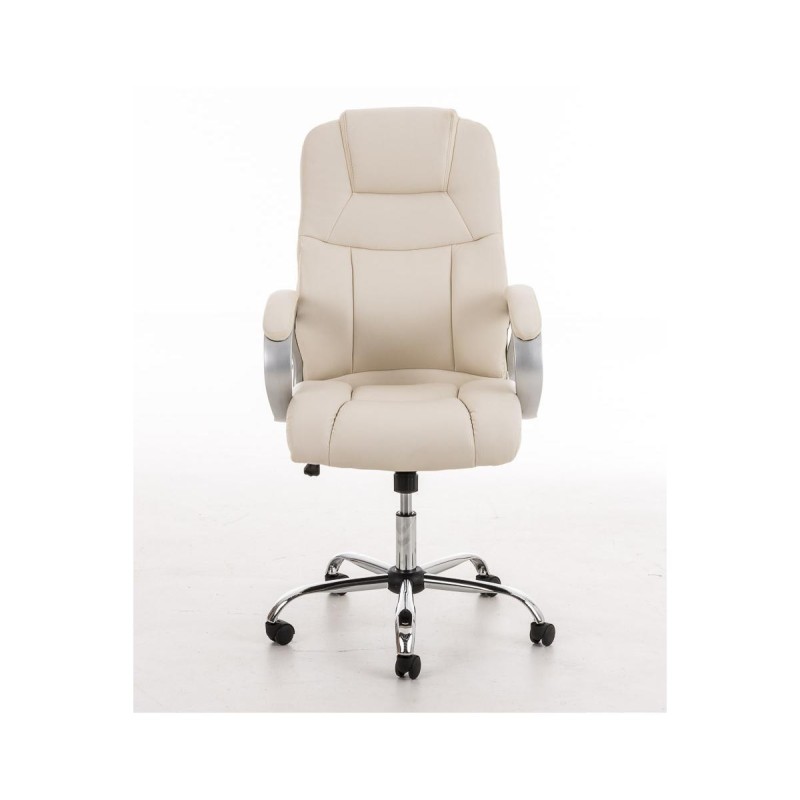Sillón de oficina BOSTON, Gran acolchado, resistente hasta 150kg, base metálica, en negro